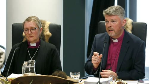 Representatives from the Anglican Church presenting at a Yoorrook public hearing