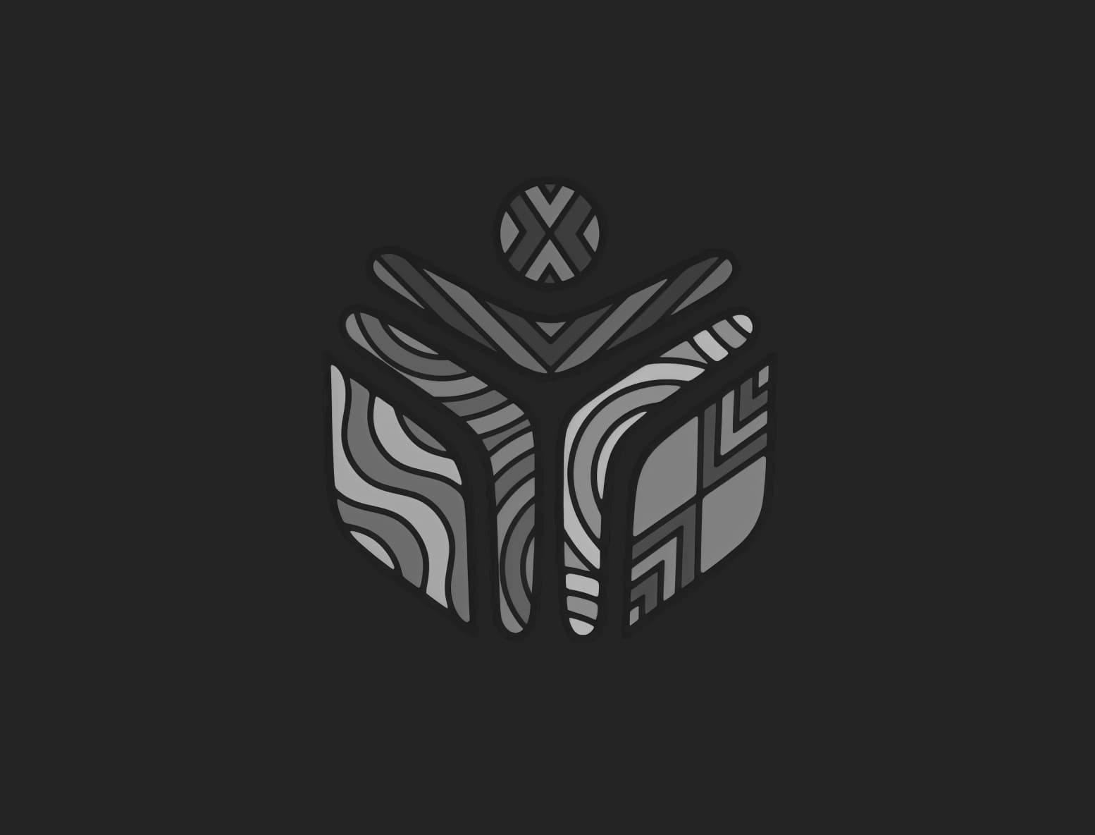 Yoorrook's logo, formed from a yarning circle, three boomerangs, and a gum leaf and shield. A powerful visual representation of truth-telling, connection, and cultural continuity.